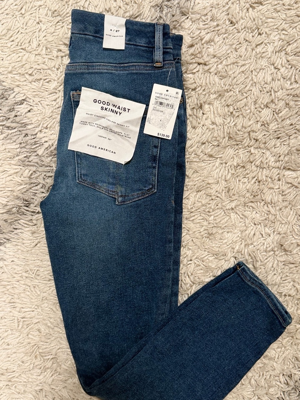 Good American- Good Waist Skinny
Size: 4